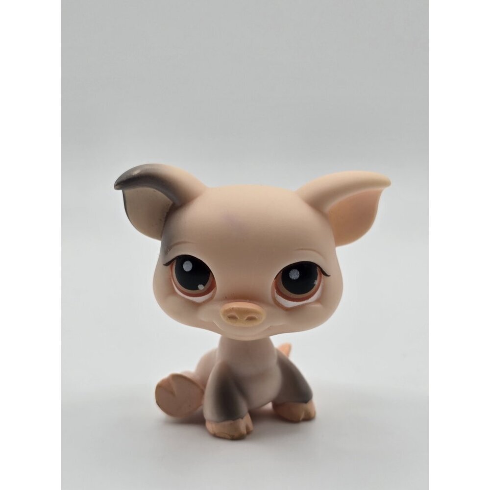 Littlest Pet Shop #259 Pig LPS Authentic HASBRO *Mark On Face*